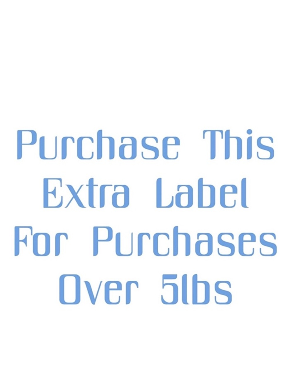 Additional shipping cost for item weighing more than 5 pounds